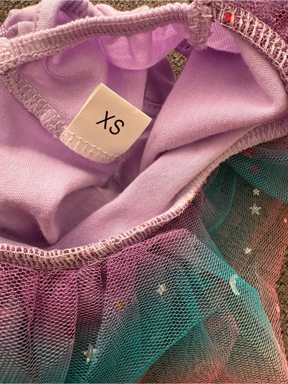 NWTGirl dog Lavender 'Smile Sparkle Shine' Tutu Dress with Pink & Purple Accents